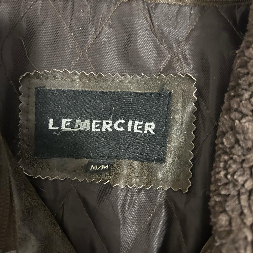 M - Vintage Hi-Buxter Commando Leather Bomber Jacket - by LeMercier - Picture 7 of 10